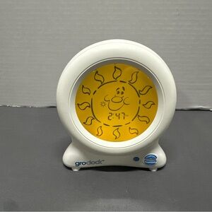 Groclock Gro Company Childrens Sleep Trainer Night Light Clock W Power Adapter